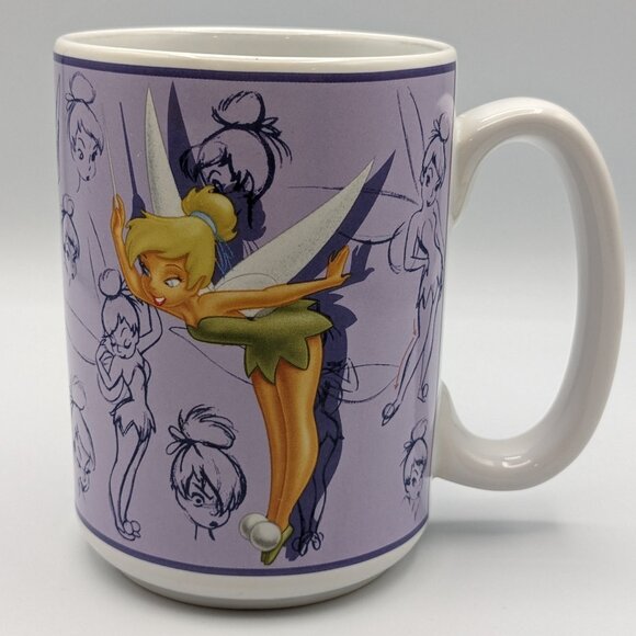 Disney Other - Disney Tinkerbell Sketch Mug - Purple/White - Disney Store